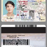 美国加利福利亚州新版驾驶证/驾照PSD模板USA California DL PSD（V4版）