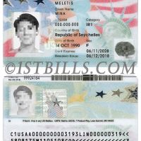 北美|美国绿卡/永居卡/身份证卡USA GreenCard photoshop/PS/PSD模板