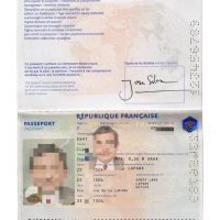 欧盟| 法国护照 新版 France passport new 法国新版护照PSD/photoshop/ps模板