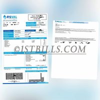 智利esval水费账单 地址证明 Chilean esval utility bill Proof of address