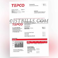 日本地址证明 东京电力公司 电费账单 Proof of Japanese address Tokyo Electric Power Company electricity bill