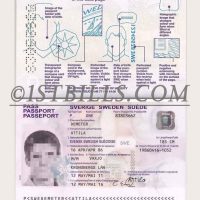 欧洲|北欧| 瑞典护照 Sweden Passport PSD/photoshop/PS模板（V2版）