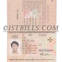 欧盟|南欧|地中海 马耳他护照 Malta Passport PSD/photoshop/ps模板