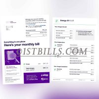 英国地址证明 UW电费 燃气账单 Utility Warehouse  UK Electricity Gas Utility Bill PDF