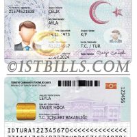 土耳其ID卡身份验证卡PSD模板 Turkey /Photoshop/PSD