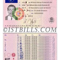 欧盟| 葡萄牙驾照/驾驶证PSD模板 Portugal Driving Licence/PSD