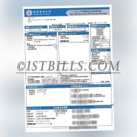 台湾水电费账单 台湾電力公司电费账单 地址证明 Taiwan electricity and water bill, Taiwan Power Company electricity bill, address proof