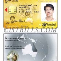 澳洲| 澳大利亚昆士兰州驾照/驾驶证Australia Queensland DL PS/PSD模板