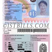 非洲| 安哥拉驾照/驾驶证 Angola PSD/Photoshop/PS模板