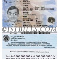 美国工卡/就业授权卡/工作许可证PSD模板 USA Employment Authorization Card
