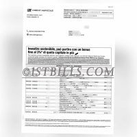 意大利Credit Agricole银行账单地址证明 Proof of address from a Credit Agricole bank statement in Italy