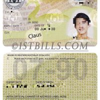 澳大利亚|西澳驾照 Western Australia Driver License/驾驶证PS/PSD模板