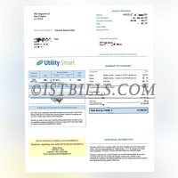美国地址证明 加利福尼亚州 Utility Smart电费账单 Proof of U.S. Address California Utility Smart Electricity Bill