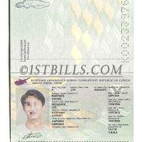 欧洲| 塞浦路斯护照 Cyprus passport PSD/photoshop/PS模板（V2）