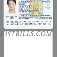 欧盟|罗马尼亚ID/身份证卡 Romania ID Card photoshop/PS/PSD模板 (V1)