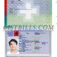 欧盟| 瑞士护照 Switzerland Passport PSD/photoshop/PS模板