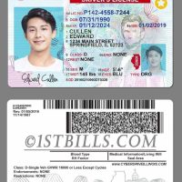 美国伊利诺伊州 新版驾驶证/驾照高质量 USA Illinois DL PS/PSD模板