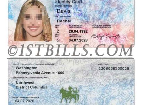 东欧| 斯洛文尼亚ID卡/身份验证卡PSD模板 |Slovenia /Photoshop/PS