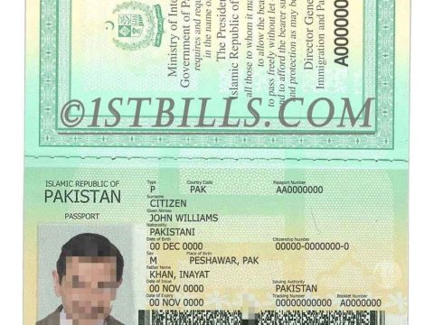 南亚| 巴基斯坦护照 Pakistan Passport Template PS/PSD模板