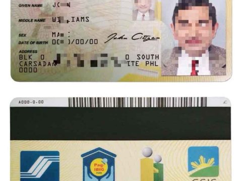 东南亚| 菲律宾身份证卡PSD模板 Philippines UMID Card Template PSD