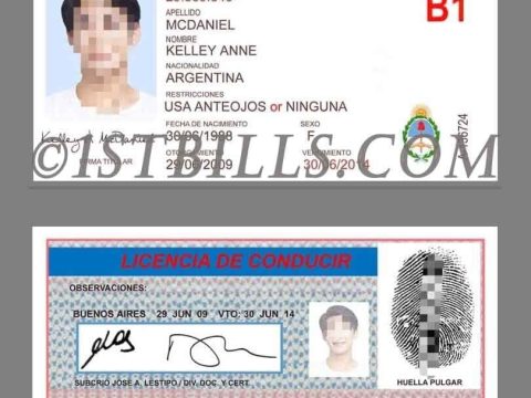 南美| 阿根廷驾照/驾驶证 Argentina DL PSD/Photoshop/PS模板