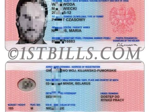 波兰居住证/居留卡PSD模板V2 Poland Residence Permit Card Template波兰居住证/居留卡PSD模板(V2)Poland Residence Permit Card Template (V2)