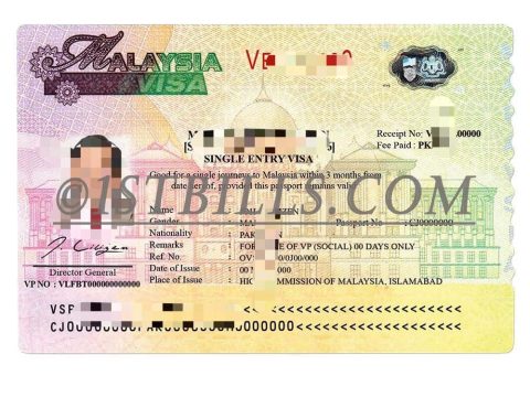 东南亚|马来西亚签证PSD模板 Malaysia Visa Template/Photoshop/PSD