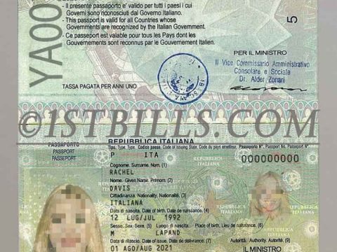 欧盟| 意大利护照 Italy Passport PSD/photoshop/ps模板