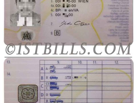 欧盟| 奥地利驾照/驾驶证PSD模板(V3) Austrian Driving Licence V3 PSD