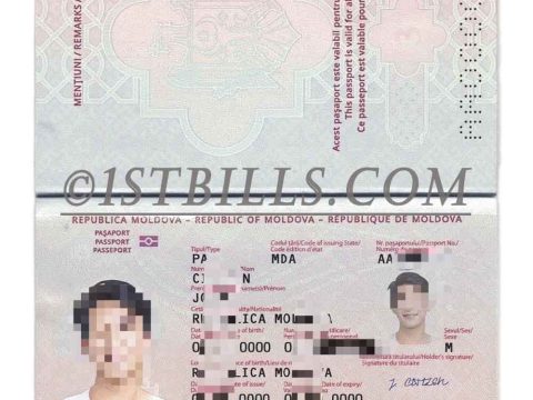 东欧|摩尔多瓦新版护照Moldova PassportPS/PSD模板(V2)