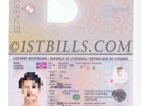 东欧|波罗的海 立陶宛护照| Lithuania Passport立陶宛护照PSD模板/photoshop/PS