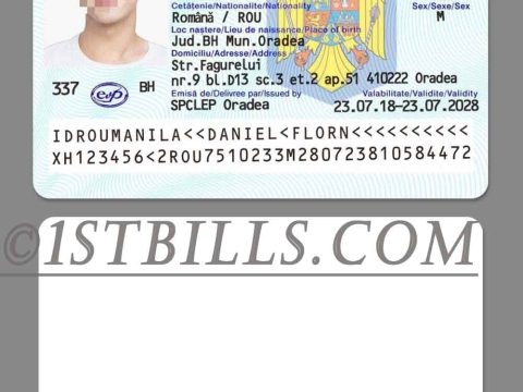 欧盟|罗马尼亚ID/身份证卡 Romania ID Card photoshop/PS/PSD模板 (V1)