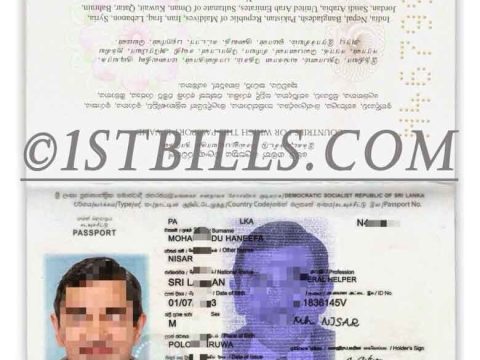 南亚| 斯里兰卡护照 PSD模板 Sri Lanka Passport Photoshop/PSD